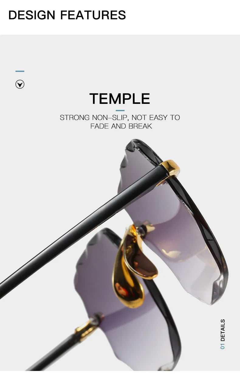 Luxe Edge Square Sunglasses – UV400