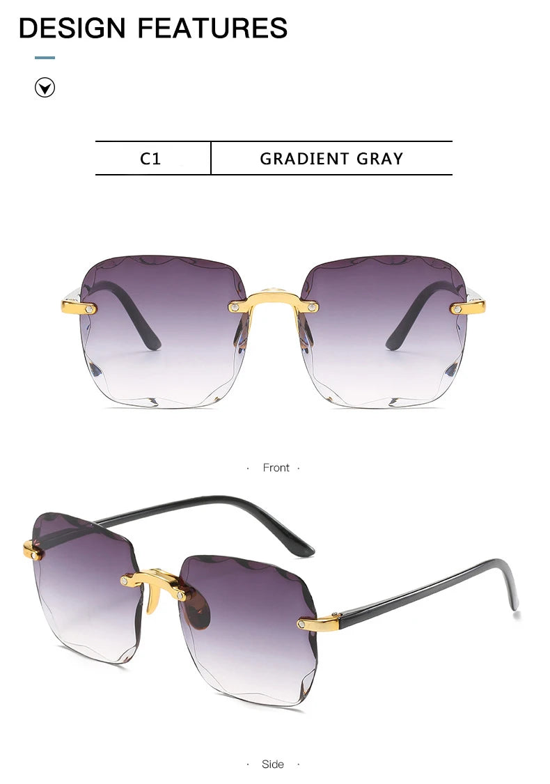 Luxe Edge Square Sunglasses – UV400
