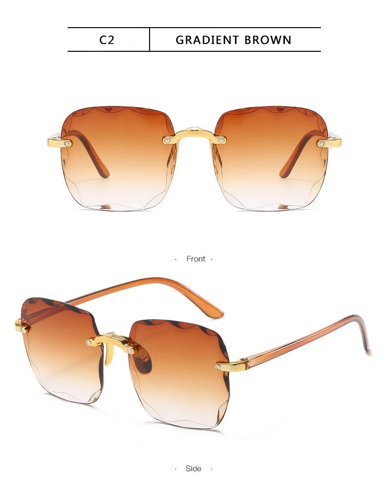 Luxe Edge Square Sunglasses – UV400