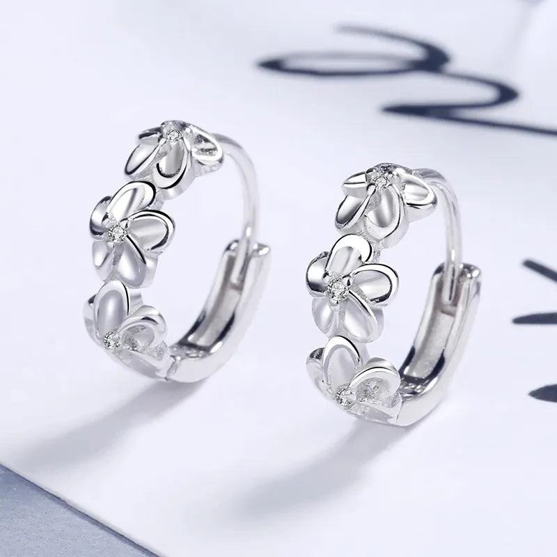 EverBloom Crystal Flower Earrings