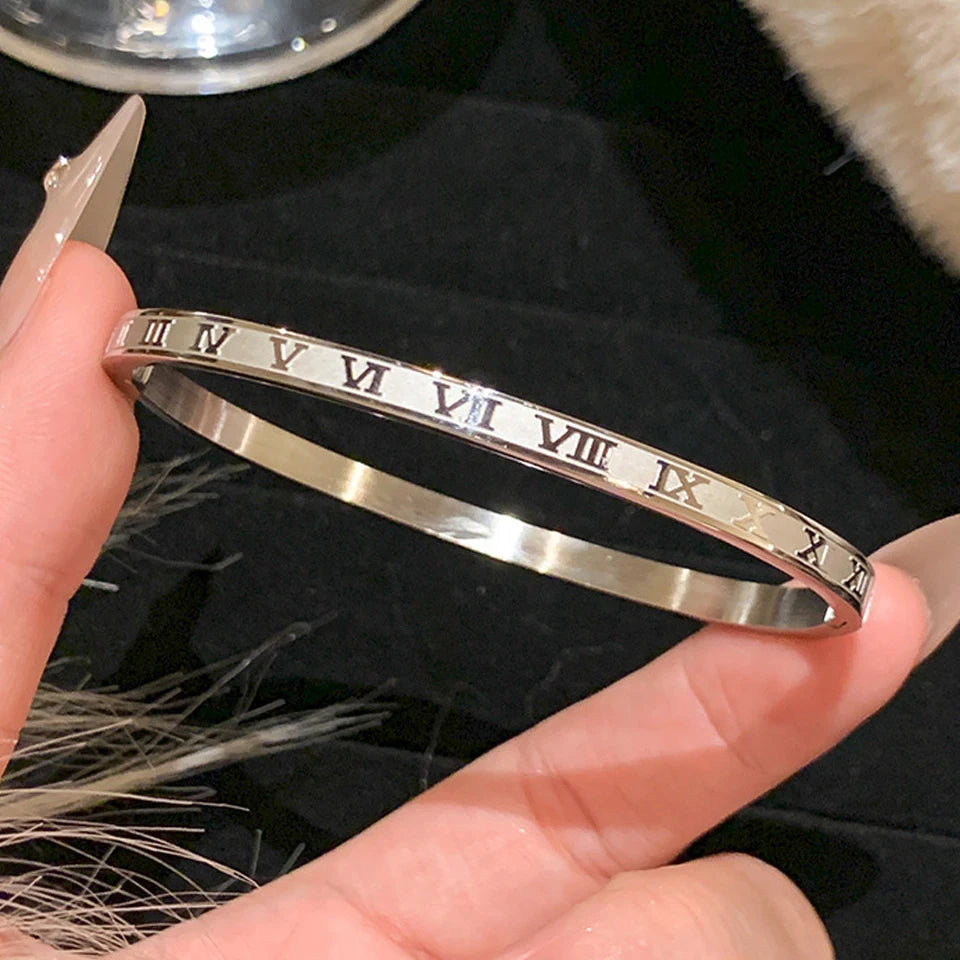 SparkLuxe Zircon Bracelet – Stainless Steel