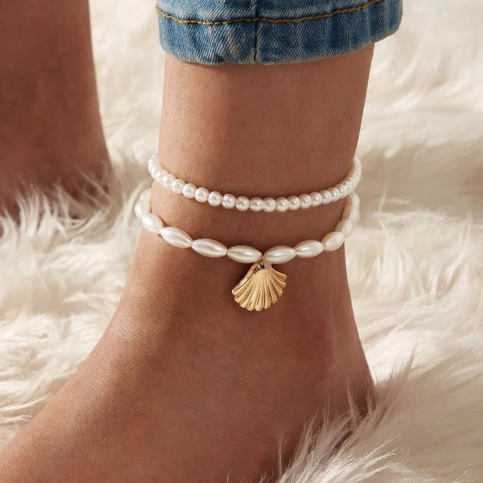 Boho Charm Anklet Set (5 Pieces)