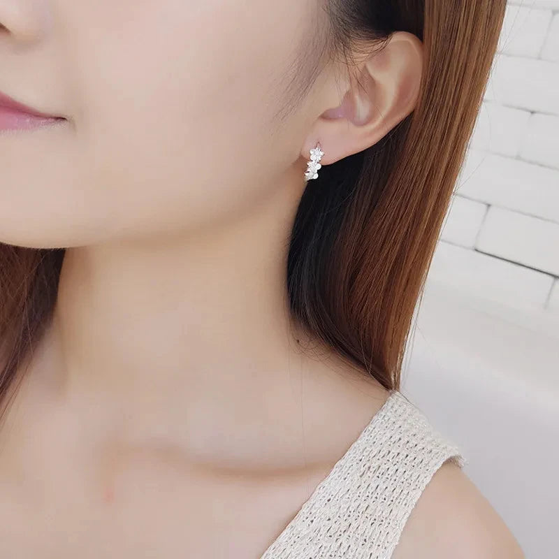 EverBloom Crystal Flower Earrings