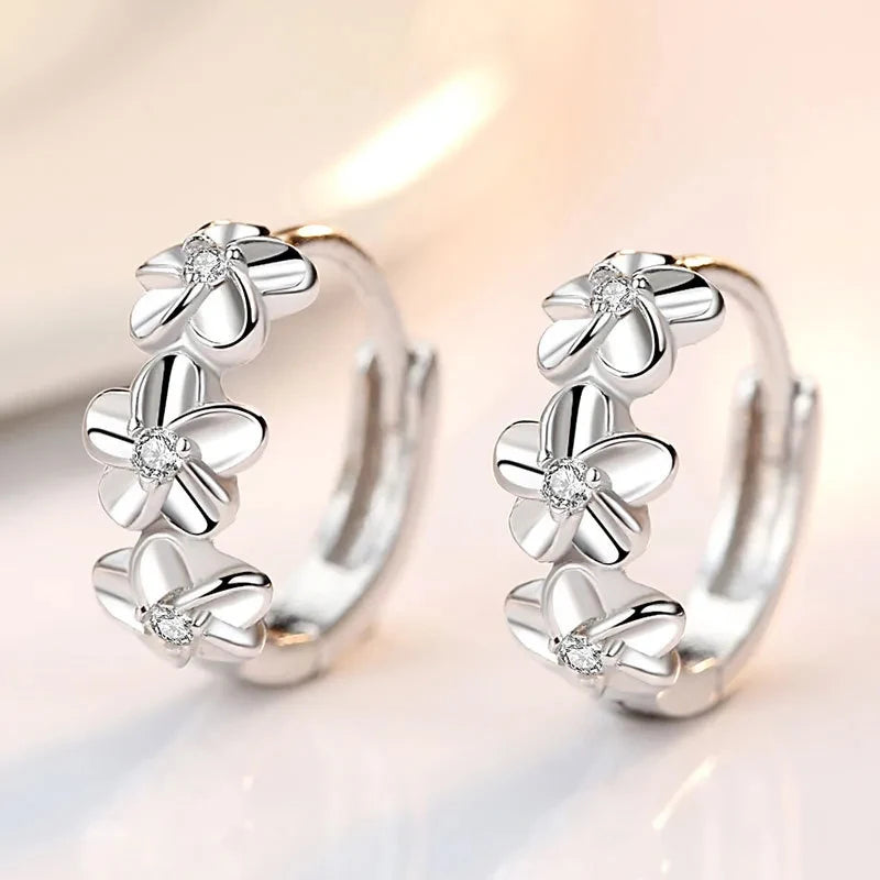 EverBloom Crystal Flower Earrings
