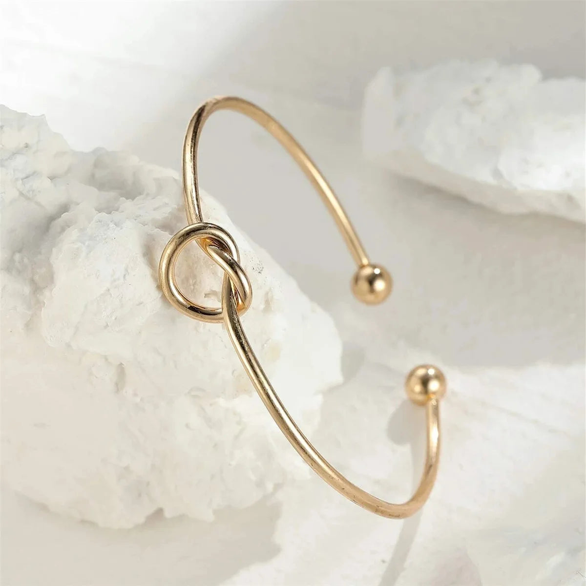 Twisted Rope Cuff Bracelet | Woven Stainless Steel Bangle | Gold & Silver