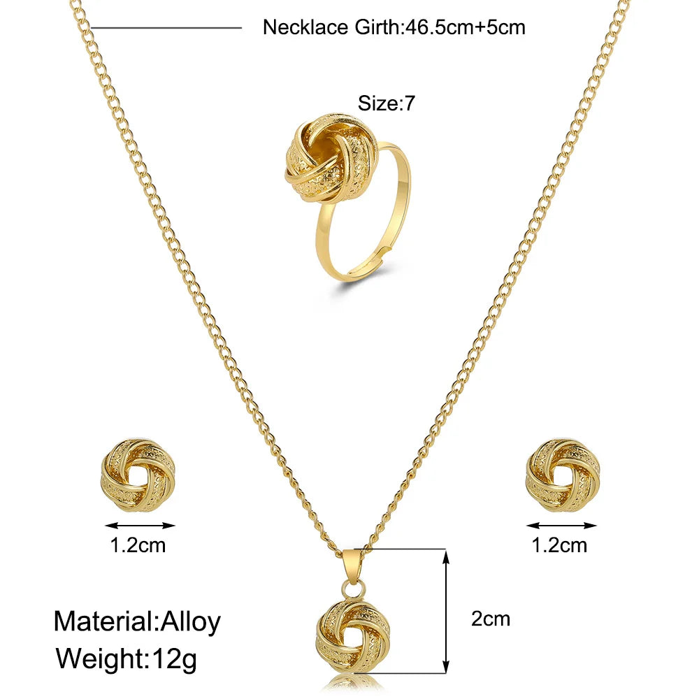 Lucky Knot Twisted Gold Ring