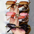 Luxe Edge Square Sunglasses – UV400