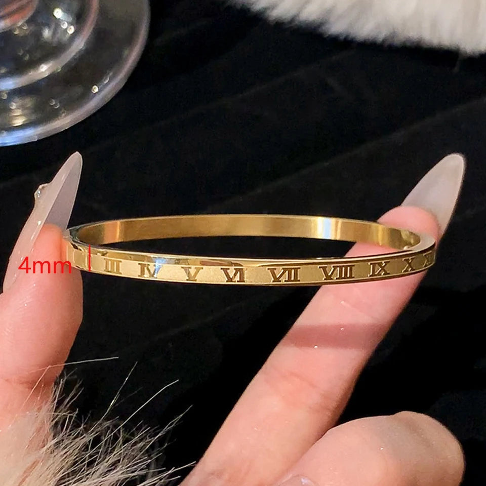 SparkLuxe Zircon Bracelet – Stainless Steel
